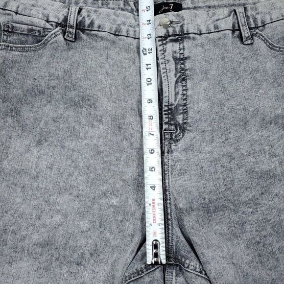 Jen7 Slim Boyfriend Jeans Size 24 Gray Stretch Denim Stone Wash - Picture 11 of 11